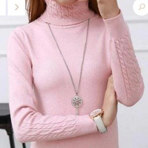 PINK  CASHMERE SWEATER